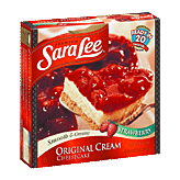 Sara Lee  original cream cheesecake, strawberry Left Picture